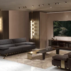 Lego Gold Alluminium And Black Marble Nesting Table