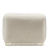 Leisure White Ottoman