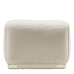 Leisure White Ottoman