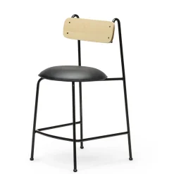 Lena Sg-65 Black And Natural Ash Bar Stool By Designerd