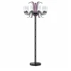 Leonardo 10-light Gray and Purple Murano Glass Floor Lamp