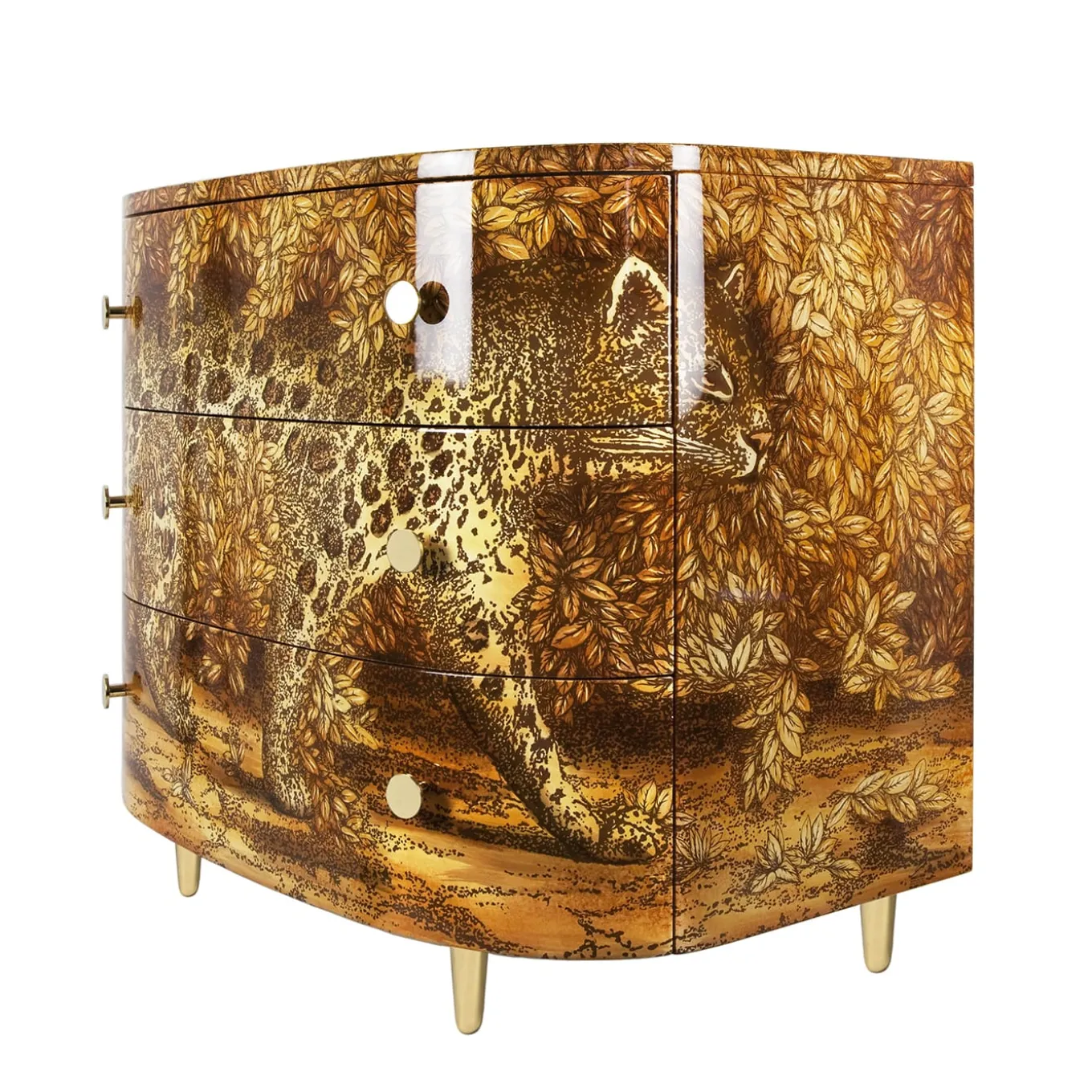 Leopardo Curved Chest of Drawers