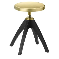 Leporello Junior Stool with Dark Oak Legs by Paolo Rizzatto