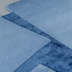 Lettera Aperta Blue Textile Hand-Knotted Rug