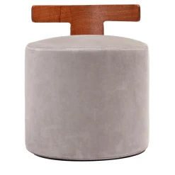 Levante Beige T-Pouf by Massimo Castagna