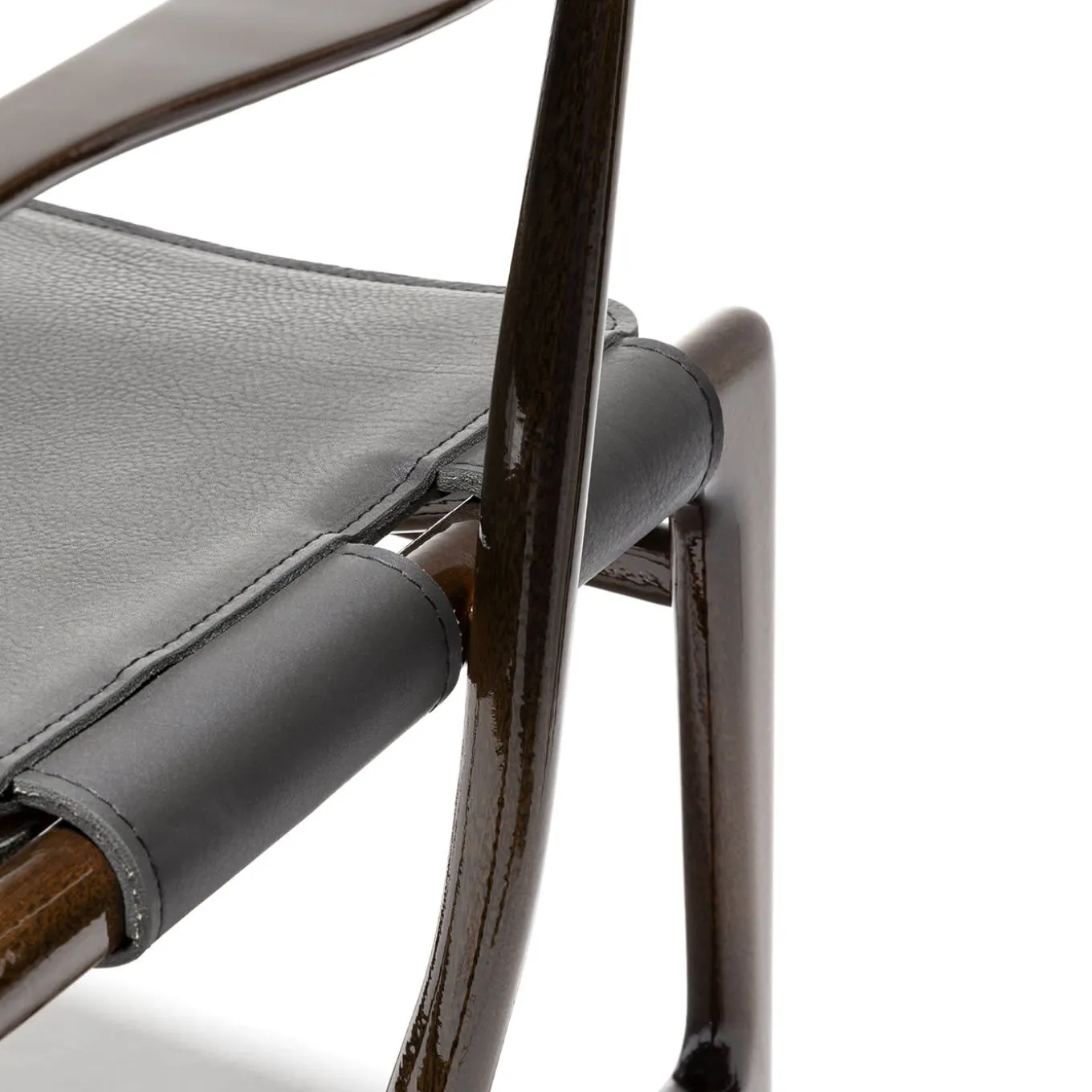 Levante Dark Leather Chair by Massimo Castagna #6