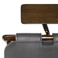 Levante Dark Leather Chair by Massimo Castagna #6