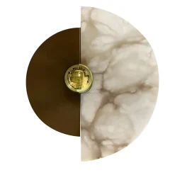 Levante Wall Sconce in Bronze and Alabaster