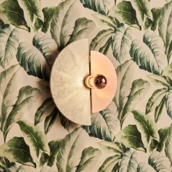 Levante Wall Sconce in Satin Copper and Carrara Marble