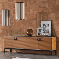 Levanzo 4-Door Brown Sideboard