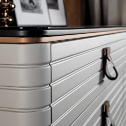 Levanzo 6-Drawer Gray Dresser