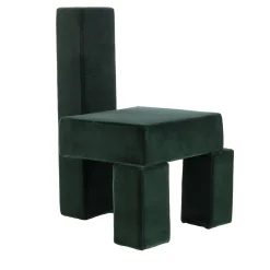 Licitra Green Pierre Frey Mohair Lounge Chair
