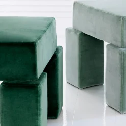 Licitra Green Pierre Frey Mohair Lounge Chair