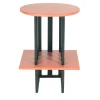 Lido Pink and Black Wood Side Table