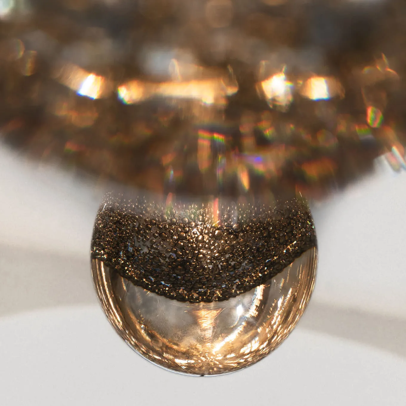 Life Is A Long Song Glass And Brass Duo Pendant Lamp