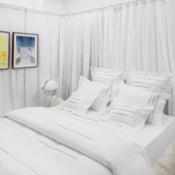 LIFE White & Green Tones US King Duvet Cover