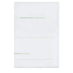 LIFE White & Green Tones US King Pique Blanket Cover