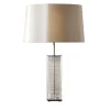 Lifetime Medium Fluted Transparent Murano Table Lamp