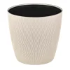 Light Beige Silvy Flower Pot