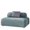 Light Blue Cashmere Velvet Tangram Modular Sofa
