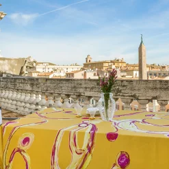 Light Flux Gold Tablecloth