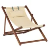 Lignes Ecru Adjustable Deck chair