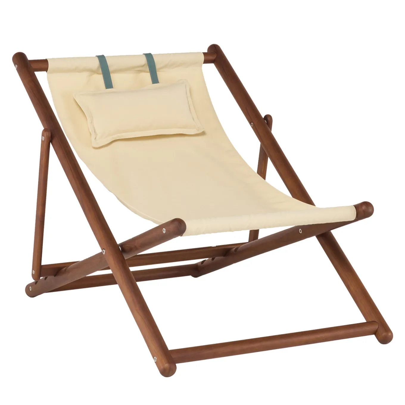 Lignes Ecru Adjustable Deck chair