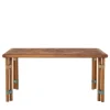 Lignes medium wood Outdoor Dining Table