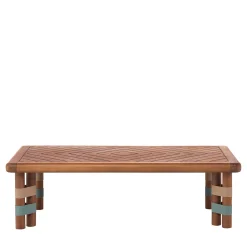 Lignes Rectangular wood Outdoor coffee table