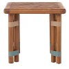 Lignes square Wood Outdoor Side Table