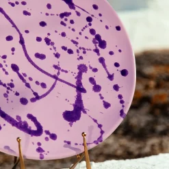 Lilac and Violet Ceramic Decorative Plate