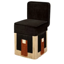 Lilli Cleo Black Velvet Chair by Lorenza Bozzoli