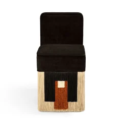 Lilli Cleo Black Velvet Chair by Lorenza Bozzoli
