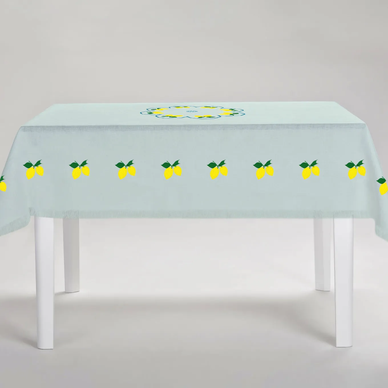Limoni Multicolor Rectangular Turquoise Tablecloth