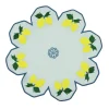 Limoni Multicolor Set of 2 Flower-Shaped Pale-Blue Service Placemats