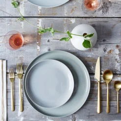 Linea Polished Ice Oro 5-Piece Flatware Set