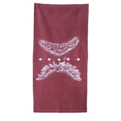 Linen Table Runner with Silver Dots - Flower Nymph Collection