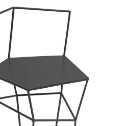 Liquorice Stool with Backrest