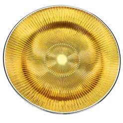 Lirica Gold Glass Decorative Plate