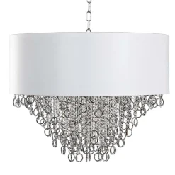 Lisa Chandelier with White Shade