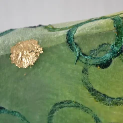 Little Green Joyful Fish Velvet Sculpture