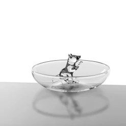 Little Mouse #2 Transparent Glass Centerpiece Bowl
