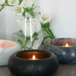 Living White Carrara Marble Ashtray