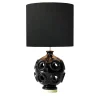 Liz Black Ceramic Table Lamp with Shade