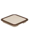 Lloyd Square Tray N. 2 in Beige and Walnut