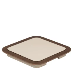 Lloyd Square Tray N. 2 in Beige and Walnut