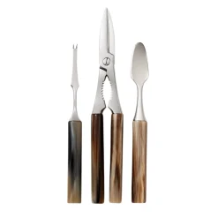 Lobster Cutlery Set in Natural Horn