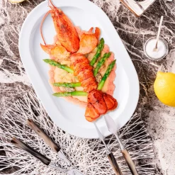 Lobster Cutlery Set in Natural Horn