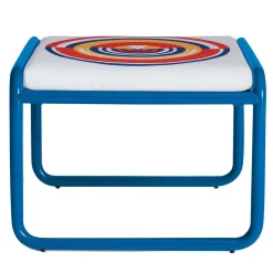Locus Solus Blue Pouf by Gae Aulenti