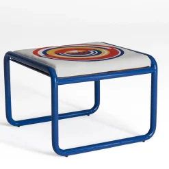 Locus Solus Blue Pouf by Gae Aulenti